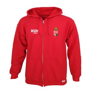 Dressa Hungary magyar címeres cipzáros kapucnis nagyméretű szurkolói pulóver