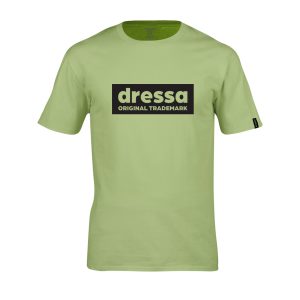 Dressa Inverse feliratos környakú rövid ujjú pamut póló