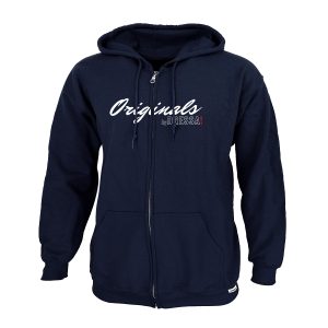 Dressa Originals feliratos cipzáros kapucnis pamut pulóver