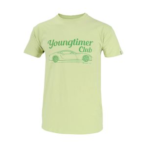 Dressa Youngtimer Club autó mintás pamut póló - zöld