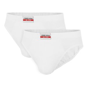 Dressa 102 plus size pamut férfi alsónadrág - fehér - 2db