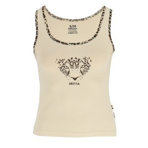 Dressa Leopard fej mintás női elasztikus pamut trikó