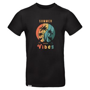 Dressa Summer Vibes mintás környakú rövid ujjú pamut póló